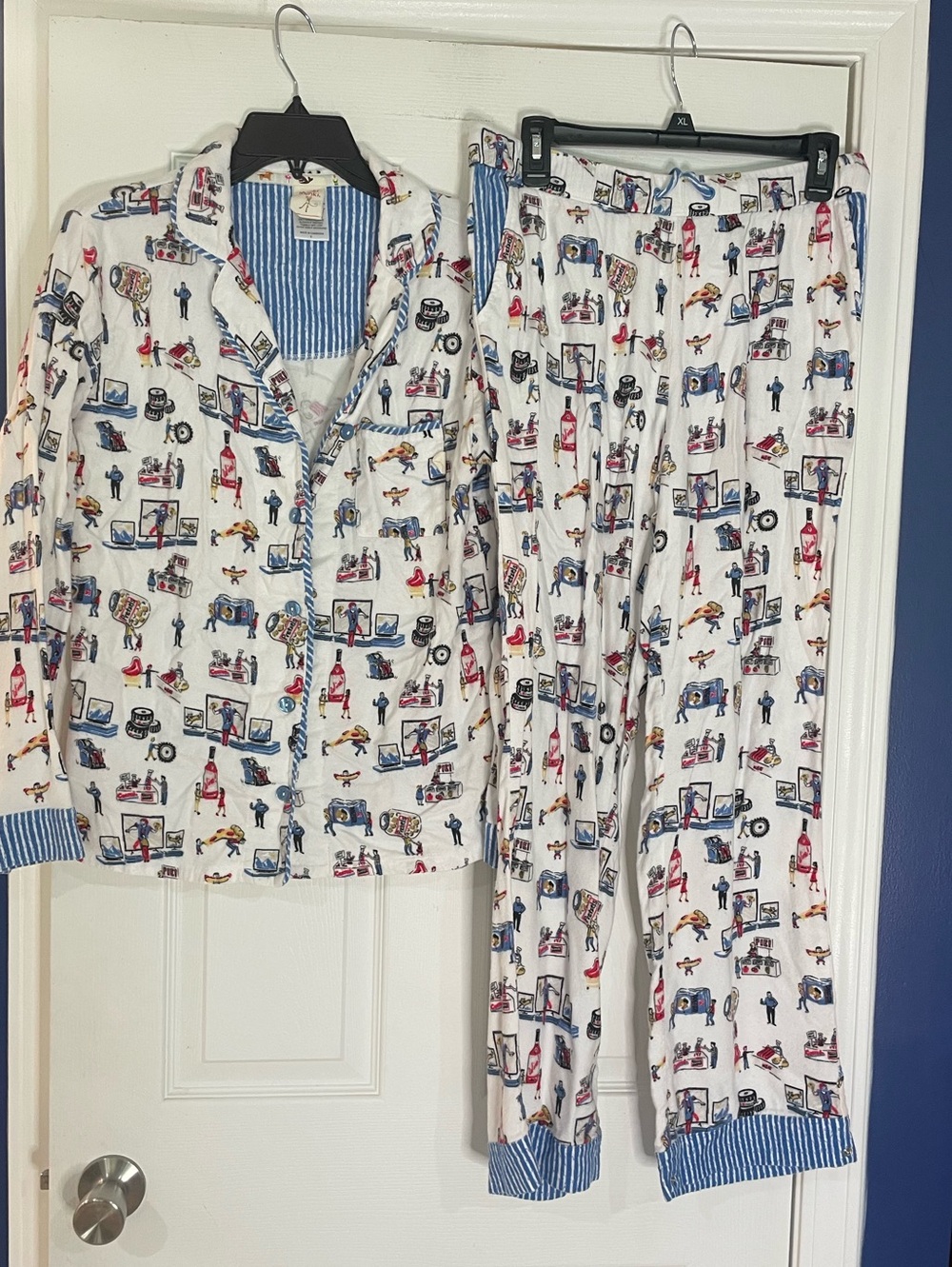 MUNKI MUNKI themed flannel pajama set - Small